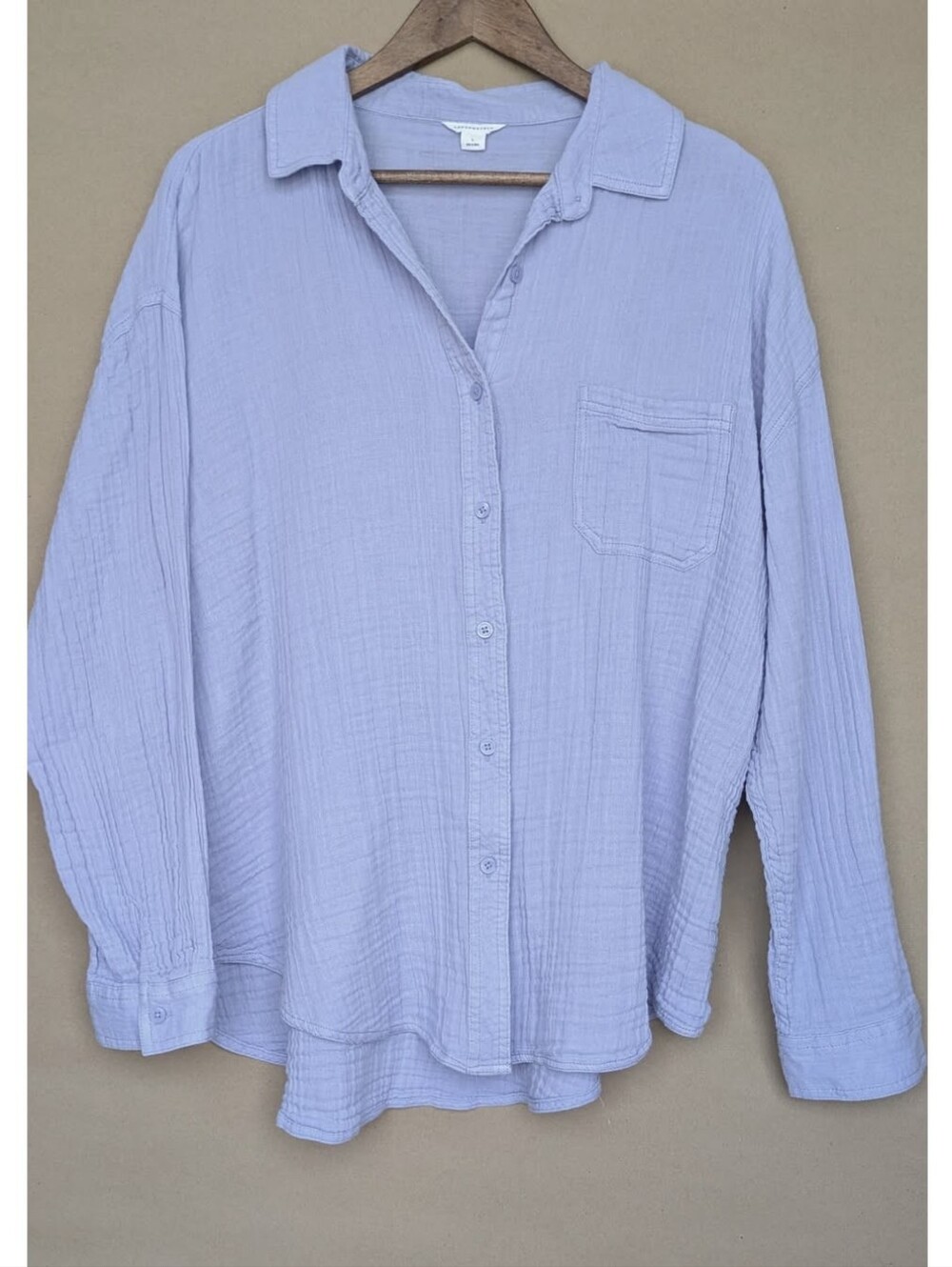 Aeropostale Purple Gauze Button-Up